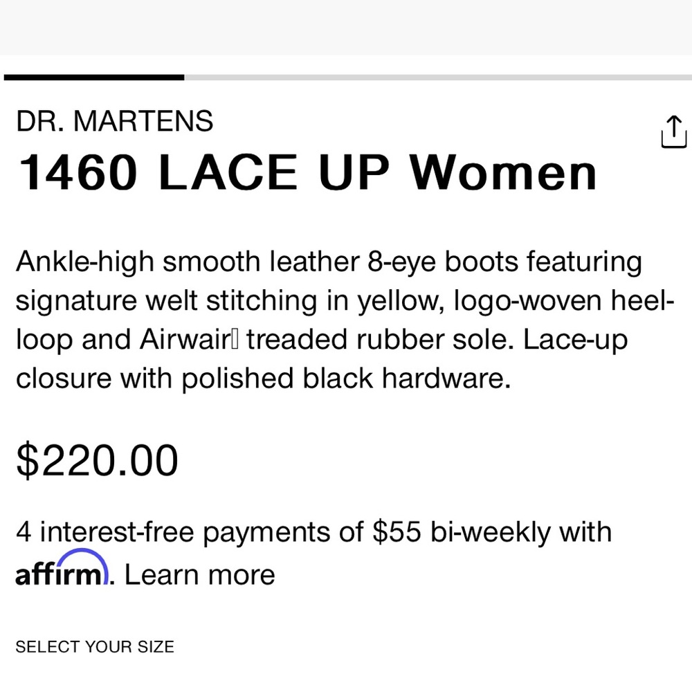 DR. Martens 1460 Lace Up - Picture 10 of 11